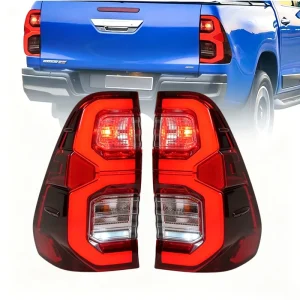 Flowing Scanning Model for Toyota Hilux Revo Rocco Brake Lamp Reverse Rear Tail Light Lamp Car Tail Lights