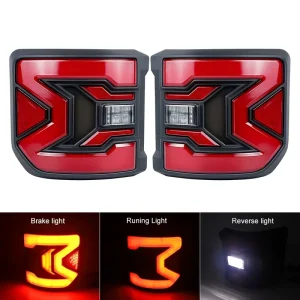 Flush Mount LED Tail Lights Rear Brake Reversing Lamps for Jeep Gladiator JT