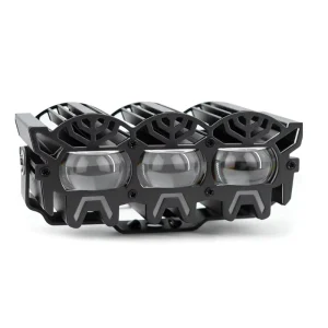 Fog Chrome Bar Mining Driving 4×4 10 Inch Truck Motorcycle LED Laser Projector 3 Lens Work Spot Lights for Bike Car Jeep