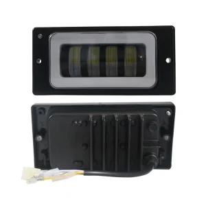 Fog Lamp 4Lens Bulb Universal Off road Projector Auto Fog Light Dual Colors Yellow White Led Bulbs for LADA Cars