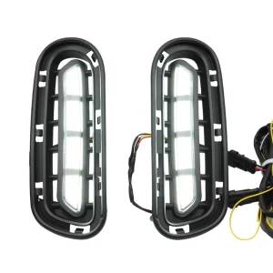 Fog Lamp Car DRL LED Daytime Running Light for Kia Stinger with Yellow Turn Signal Function