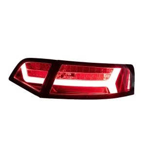 For 08 12 Audi A6 C6 Tail Light Assembly Upgrade LED Flowing Running Turn Signal 30W 3500 Lumens OE 4F0945095E