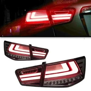 For 09 13 Forte Tail Light Assembly Modified LED Running Lights Brake Lights Flowing Turn Signals 30W
