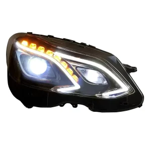 For 10 16 E-Class W212 Headlight Assembly E Series E180 E200 E260L High-End Daytime Running Lights 12V