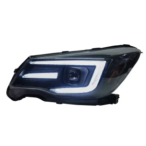 For 13 18 for Forester 12V LED Headlight Assembly Modification Daytime Running Lights Turn Signals Dual Beam Lenses 30W 4500