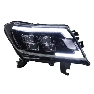 For 14-22 for Navara NP300 Headlight Assembly 12V 35W LED Daytime Running Lights Modified Flowing
