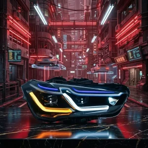 For 16-19 X1 Headlight Assembly F48 F49 12V LED Daytime Running Light Lens