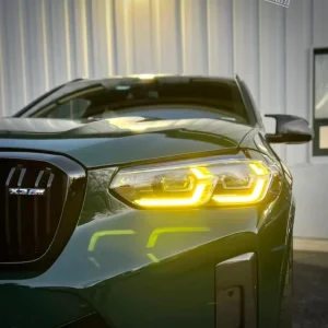 For 22 23 Models of BMW X3 X4 (MG01 G08 F97 F98) Yellow RGB Multi color Daytime Running Lights Direct Plug in Type