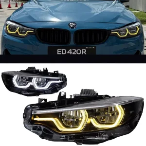 For 3 Series F30/F35 12V LED Headlight DRL Turn Signal Retrofit Upgrade Kit 50W 8000 Lumens 6000K