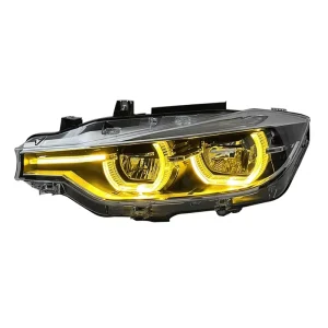 For 3 Series F30 F35 Modified Two Color DRL LED Headlight Assembly 12V 35W