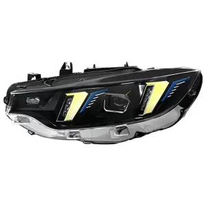 For 4 Series (F32/F33/F36) Headlight Assemblies Retrofit G22 Fang-Style Daytime Running Lights 12V 10000 Lumens