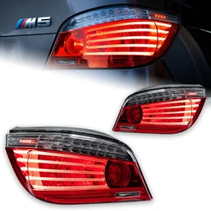For 5 Series E60 03-10 Tail Light Assembly LED Brake Light Rear Flowing Turn Signal Red OE 63217165737
