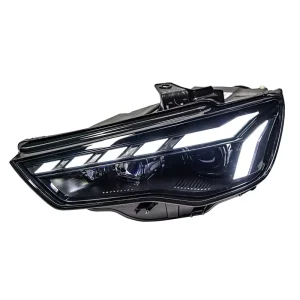 For Audi A3 12V LED Headlight Assembly with Blue Stripe Daytime Running Light Flowing Turn Signal