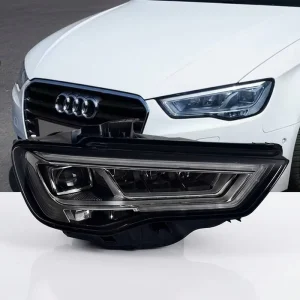 For Audi A3 8V LED Headlight Assembly DRL Projector Lens Sequential Dynamic Turn Signal Modified Upgrade Plug and Play