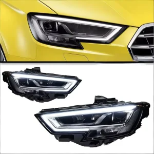 For Audi A3 Headlight Assemblies LED Daytime Running Lights Turn Signals 55W 12V Low-end/high-end