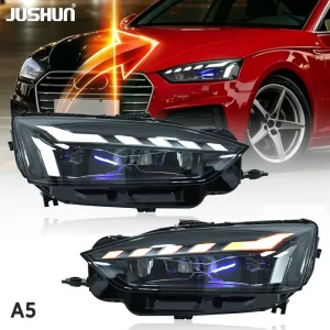 For Audi A5 Modification Matrix Led Lens Daytime Running Lights Running Turn Signal Light Headlight