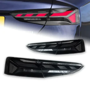 For Audi A5 RS5 Style Modified Tail Light Assembly LED Lens 30W 12V DRL Sequential Turn Signals