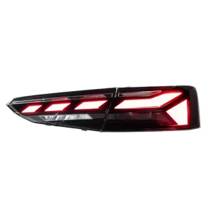For Audi A5 Tail Light Assembly Modification Smoked RS Style Scanning LED Running Lights and Sequential Turn Signals