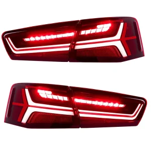 For Audi A6 C7 LED Tail Light C7PA Upgrade Dynamic Flowing Sequential Turn Signal Stop Rear Lamp Assembly