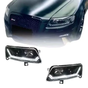 For Audi A6L Car Headlights Retrofitted LED Headlights LED Daytime Running Lights
