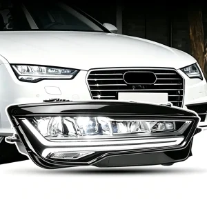 For Audi A7 LED Headlight Assembly Projector Lens Fishbone DRL Sequential Turn Signal Modified Upgrade Plug and Play
