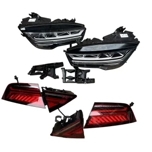 For Audi A7 Rebuilds LED Headlights. Models Upgrade to Model Front Grille Headlights and Tail Lights