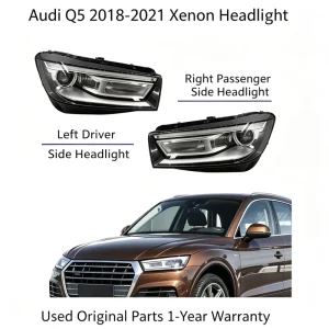 For Audi Q5L Xenon Headlights Assembly Audi Q5 Left and Right Original HID Headlight LED Daytime Running Lights