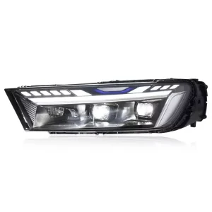 For Audi Q7 12V Daytime Running Lights Flowing Turn Signal LED Lens Headlight Assembly