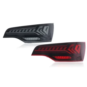 For Audi Q7 4L Full LED Tail Lights with Marquee Running Light Brake Light Sequential Turn Signal