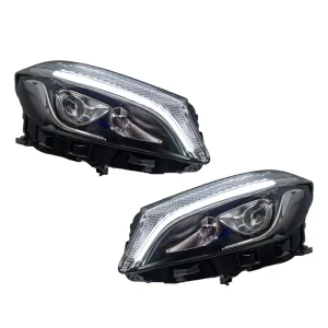 For BENZ a Class W176 A180 A200 A250 A45 AMG Facelift Style Sequential Animation Startup Full LED Projector Headlight