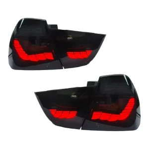 For BMW 3 Series E90 LED Rear Tail Light Assembly Upgrade Dragon Scale Style DRL & Turn Signal