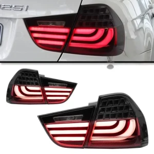 For BMW 3 Series E90 Taillight Assembly LED Sequential Lights Old to New Upgrade Taillights for Cross-border Use