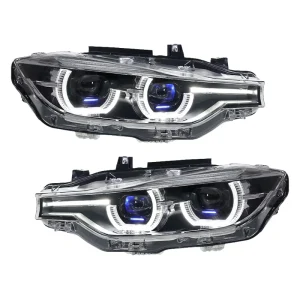 For BMW 3 Series F30 F31 F35 F80 Spoon Type LED Dual Projector Lens Plug Play Waterproof Upgrade Front Headlight