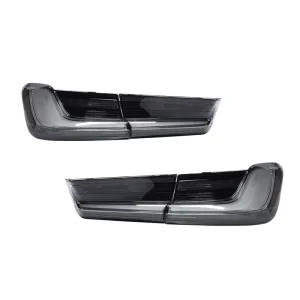 For BMW 3 Series G20 G28 White Venom Style Full LED Dynamic Sequential Turn Signal Assembly Auto Rear Tail Light