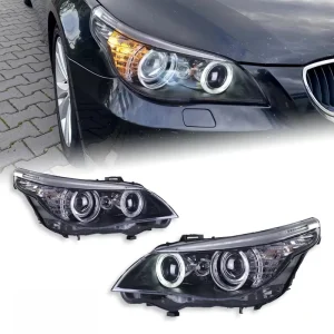 For BMW 5 Series E60 520 523 525 530 LED Projector Headlight Assembly LED Daytime Running Light LED Headlights