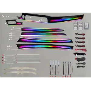 For BMW 5 Series F10 F11 F18 M5 Car Neon Interior Door Atmosphere Light, Fantasy Lighting Version
