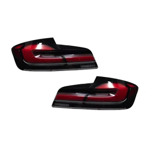 For BMW 5 Series F10 F18 Upgrade G30 Style Smoked Black Sequential Dynamic LED Rear Lamp Assembly Tail Light