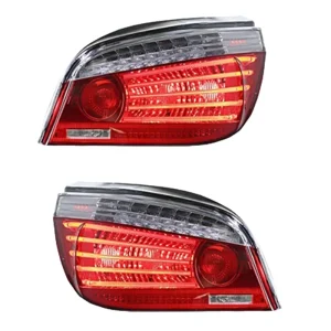 For BMW E60 5 Series LED Tail Light Facelift Style Smoked Lens Sequential Dynamic Turn Signal Rear Lamp Assembly Set