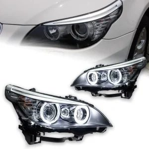 For BMW E60 LED Headlight Projector Lens E61 Head Light 525i 530i 535i DRL Accessories Headlamp