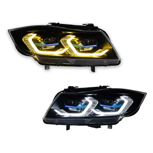 For BMW E90 Car Styling LED Headlights 3 Series 330i 320i Signal Head Lamp DRL 5000k Color Projector Lens Automotive Accessories