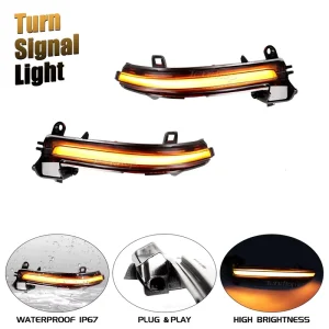 For BMW F30 F31 F34 F32 F35 F36 F20 F21 F22 F232PCS Dynamic Turn Signal Light Car Accessories Sequential Side Mirror Indicator