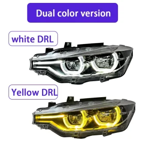 For BMW F30 F35 Upgrade New Spoon Headlight Dual Projector LED DRL Old to New High Spec Facelift