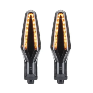 For BMW G310 F750 850 900 S1000RR XR R1200 1250GS R1300GS R9T Waterproof 2-Wire LED Turn Signals Indicator Blinker Front Rear