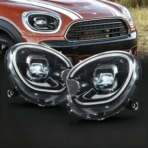 For BMW MINI Cooper Countryman R60 LED Headlight Assembly DRL Projector Lens Plug Play Front Lamp Replacement Upgrade