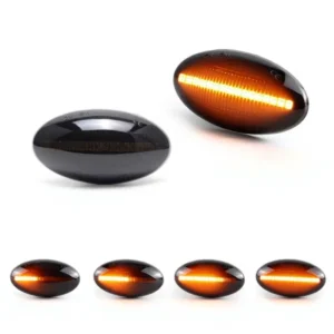 For BMW MINI Cooper R50 R52 R53 2PCS Dynamic Side Marker Signal Lights Blinker Indicator Turn Signal Lamps