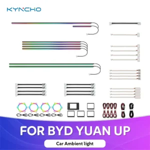 For BYD YUAN up LED Car Ambient Light the Interior Ambient Light Can Be Synced with the Music Rhythm Automotive Ambient Lighting