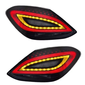 For Benz W205 C180 C200 C300 Demon Evil Eye Design Facelift Retrofit Sequential Car LED Tail Lamp Assembly Accessories