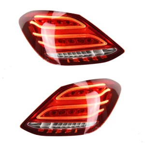 For Benz W205 C180L C200L C250L C260L C300L Plug and Play Facelift Style LED Dynamic Sequential Tail Light