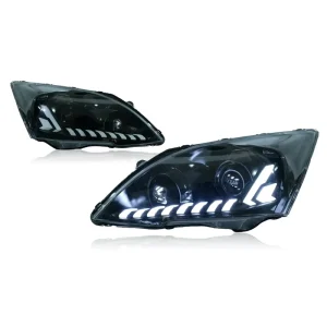 For CRV LED Angel Eyes Head Light for HONDA