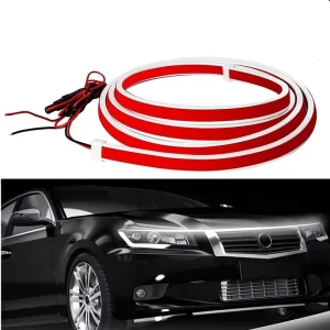 For Car Truck SUV 59 Inch 12V White Dynamic Scan Start up Headlight Flexible DRL LED Hood Light Strip Exterior LED Strip Light